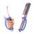 EazyHold Blue Silicone Universal Cuff, Assistive Hand Grip Holder for Special Needs, Cerebral Palsy, Handicap, Pediatric Mobility Daily Living Aid, Therapy Equipment with Adaptive Handles 2-Pack 5.25"