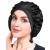 LILYSILK 100% Mulberry Silk Bonnet  19 Momme Silk Night Sleep Cap Adjustable Hair Wrap for Sleeping  Black