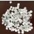 Set of 200pcs Small Round Glass Crafts  Real Glass Mirror Mosaic Tiles (Dia 1x1cm)