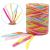 Colored 262 Feet Raffia Paper Ribbon 6 Colored Packing Paper String Perfect for Gift Wrapping and DIY Decoration (Pink) Multi-color2(262Feet)