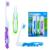 Travel Toothbrush, On The Go Folding Feature, Medium Bristle Brushes (3 Pack) 3 Count (Pack of 1) Medium