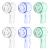 Kisstta 6 pieces of toothbrushes compatible with oral b plug -in toothbrushes protective cap for io ultimate cleaning precision cross action sensitive deep cleaning 3D white brush heads 3 colors