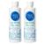 No-Rinse Body Wash 8 fl oz - Leaves Skin Clean Moisturized and Odor-Free Rinse-Free Formula (Pack of 2)
