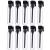 Teensery 100 Pcs Empty Perfume Sample Bottles Mini Glass Refillable Sample Vial Containers with Black Cap for Aromatherapy, Essential Oil, Fragrance and Liquid (1ml)