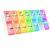 Zawuodar tablet box 7 days 2 compartments small pillic box in the morning in the evening 14 compartments removable weekly medication doser pill box