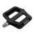FOOKER MTB Pedals Mountain Bike Pedals 3 Bearing Non-Slip Lightweight Nylon Fiber Bicycle Platform Pedals for BMX MTB 9/16" Black 3 bearings