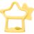 MOYUUM Star Teether  Silicone Teething Toys for Infant and Toddler  Bracelet Type  Pack of 1 (Yellow)