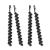 Uonlytech 1 Set 2 Pairs Rhinestone Hair Clips Clear Crystal Hair Barrette Pins Beautiful Rhinestone Bobby Pin Hair Jewelry Accessories for Women Black