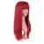 MapofBeauty 22 inch/56 cm Women Long Straight Flat Bangs Synthetic Heat Resistant Fiber Hair for Party Cosplay Wig (Red)