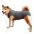 Lianzimau dog dividers breathable for surgical abdominal wounds and skin protection anti-losing cone e-neck band alternative after operations L (1 Pack) gray