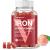 Vegan Iron Gummies Supplement - with Vitamin C  A  B-Complex  Folate  Zinc for Adults & Kids - Blood Builder & Energy Support for Iron Deficiency  Anemia  No After Taste - Peach Flavor (90 Ct)
