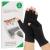 2-Pair Arthritis Compression Gloves for Alleviate Rheumatoid Osteoarthritis Carpal Tunnel Raynauds Disease Ease Muscle Tensi on Fingerless Breathable & Moisture Women and Men (Black Medium) Black M