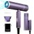 7MAGIC Foldable Hair Dryer  Powerful Ionic Blow Dryer for Fast Drying  Travel Hair Blow Dryer with Storage Bag  Lightweight Portable Hairdryer for Women  Cold/2 Heating/2 Speed Settings  Purple