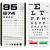 Eye Chart Pocket Eye Chart Snellen Pocket Eye Chart Rosenbaum Pocket Eye Chart (2 in 1) 42.00 x 78.00
