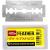THE SHAVE FACTORY 50 Feather Double Edge Razor Blades Yellow