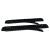 Black Crystal Metal Alligator Clips Duckbill Clips Hair Clips Rhinestone Stylish Hair Barrettes with Teeth Hair Pins Bobby Pin Hair Slide for Women Girl Hair Jewelry Accessories (Rectangle)