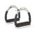 Equinez Tools Flex Stainless English Saddle Stirrups Iron Pads Knee Ankle Stress Pain Relief 5 Inch