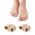 Bunion Toe Separators for Overlapping Toes Women Men, Gel Toe Spacers Bunion Corrector with 2 Loops for feet (2PC)