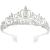 Makone Crystal Queen Crowns and Tiaras with Comb Headband for Women and Girls  Princess Crowns Hair Accessories for Wedding Birthday Halloween Costume Cosplay (01 Silver)
