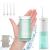 Hangsun Water Flosser Cordless Oral Irrigator Mini Portable Water Pick Teeth Cleaner HOC600 IPX7 Waterproof Electric Dental Flossers with DIY Modes 4 Jet Tips for Braces Care Travel and Home Use Green