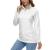 MAGCOMSEN Women's Shirts Long Sleeve 1/4 Zip UPF50+ UV Sun Protection Quick Dry Workout Hiking Athletic Shirts Rash Guard White Large