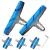 Bike Brake Pads Set, Alritz 3 Pairs Road Mountain Bicycle V-Brake Blocks Shoes with Hex Nut and Shims, No Noise No Skid, 70mm, for Front and Back Wheel Blue