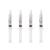 Novashine Teeth Whitening Gel Syringe Refill Pack (4) 5ml Syringes, Half Year Supply, No Sensitivity, Use with Novashine LED Light