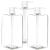 Youngever 3 Pack Pump Bottles for Shampoo 32 Ounce (1 Liter), Square Empty Shampoo Pump Bottles, Plastic Cylinder with Lockdown Leak Proof Pumps