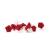 10 x hair clips roses - bridal hair accessories - rose hair clip - burgundy red 10 pieces (1 pack) Bordeaux Red