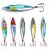 Sougayilang Jigs Fishing Lures Sinking Metal Spoons Micro Jigging Bait A-2.56in/1.16oz-5PCS with BOX