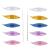 BUTUZE Tatting Shuttle Kit, 10 PCS Plastic Tatting Shuttle with Beading Needles Crochet Hooks Knitting Needles Big Eye Needles Tatting Needles for DIY Hand Lacemaking Craft Tool Weave Yarn Set Sewing 10 Pcs Transparent Color 10Pcs