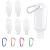 5pcs Clear Portable Travel Bottles 50ml Refillable Travel Bottles Portable with Hook Hand Sanitizer Containers Leakproof Travel Bottles for Hand Sanitizers Disinfectant Alcohol Liquids Toiletries