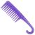 Wapodeai Wide Tooth Comb Detangling Hair Brush Premium Care Handgrip Comb Apply to For Curly Wet Dry Thick Hair Etc. (Purple)