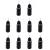 T Tulead Black Tip Applicator Metal Needle Plastic Bottle 10ml Precision Tip Applicator Bottles Pack of 10 Black 10ml