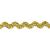Trims by the Yard 1/8 Metallic Mini Ric Rac Trim | Metallic Gold | (36 yard cut)