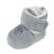 Matt Keely Baby Boys Girls Cartoon Anti Slip Soft Sole Thick Slipper Booties Infant Crib Shoes for Toddler Crawler Winter Boots with Plush Lining 6-12 Months Grey