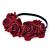 DreamLily Rose Flower Crown Wedding Festival Headband Hair Garland Wedding Headpiece (1-Burgundy)