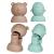 Quetschie drinking attachment for squeeze bags leak-proof 2 pieces mouthpiece with sealing cap (2 pieces mix bear/penguin)