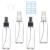 ILLUVA 100ml Small Spray Bottle Empty Clear Fine Mist Spray Bottles Plastic Travel Atomiser Bottle Set Refillable Liquid Containers for Make-up Cosmetic Hair 100 ml (Pack of 4)