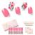Nailog UV gel nail film - nail film UV hardening 20 pieces - spring flowers - nail ticker Self -adhesive gel strips for manicure in salon quality (season)