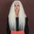 D BUT Wig Super Long Lace Front Wigs with Film Base Synthetic Hair Water Wave Wigs 6 Middle Parting Synthetic Fiber (71cm Ice Queen Platinum) 1 Piece (Pack of 1) 1001C