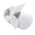 LACOFIA Baby Girls Christening Shoes Infant Crib Shoes Anti-Slip Soft Sole Prewalkers 0-3 Months A White