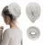BARSDAR HAARDIAD HAIR Extensions Hairknot-horseshaft extension straight synthetic hair part short ponytail rolls hair jewelry simply scrunchy for women gray#.20cm gray#