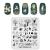 Professional nail art stamp plate with chinese style old legend sika deer tree pattern for manicure diy picture print nail design nail art transfer tools CN021