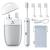 Niceble Electric Toothbrush with Drying Function, Portable Sonic Toothbrush Equipped with Travel Case & Mouthwash Cup, Rechargeable Power Toothbrush with 4 Modes & 4 Brush Heads for Adults