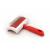 JUSPRO Sheepskin Rug Brush Brush Red