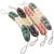 AARainbow 4 Packs Long Stretch Back Sponge with Rope Handles Back Scrubber Bath Shower Mesh Sponge Exfoliating Body Scrub Stretch Braided Loofah for Men and Women (B-1 Grey+1 Green+1 Pink+1 Coffee)