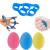 Dairf hand trainer & finger trainer kit egg -shaped grip balls 3 PCs +1 finger trainer training gerea for strengthening hand and finger pressure relief and rehabilitation and decompression