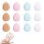 WLLHYF Powder Puff 12 Pieces Triangle Cushion Pads Face Makeup Setting Mini Finger Sponge Brush Beauty Blender for Foundation Concealer Cosmetic Tool