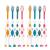 8 Packs Kids Toothbrush, Extra Soft Lovely Little Deer Toothbrush for Kids 2-8 Years (Pink&Orange&Blue&Green) 8 Count (Pack of 1)